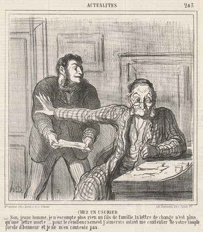 Chez un usurier - Honoré Daumier