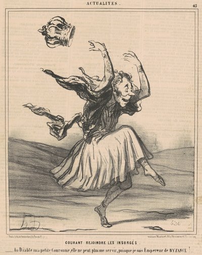 Courant rejoindre les insurgés - Honoré Daumier