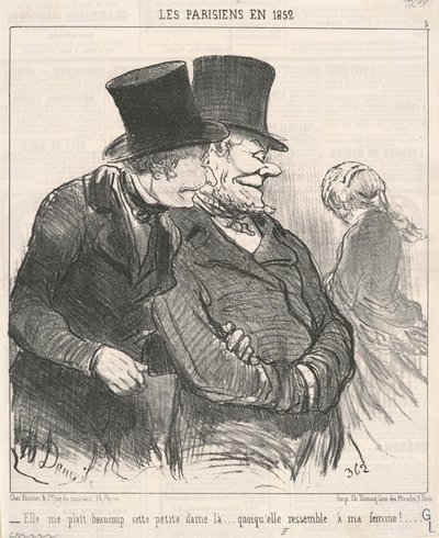 Elle me plaît beaucoup ... - Honoré Daumier