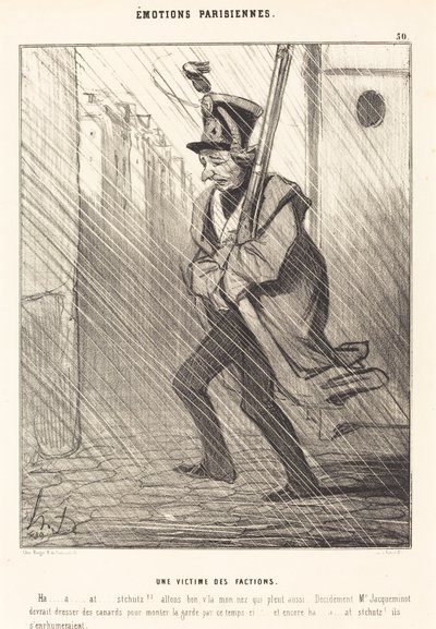 Émotions Parisiennes: Une Victime des Factions - Honoré Daumier