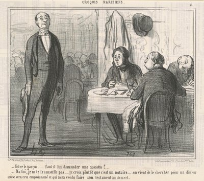 Est-ce le garçon? - Honoré Daumier