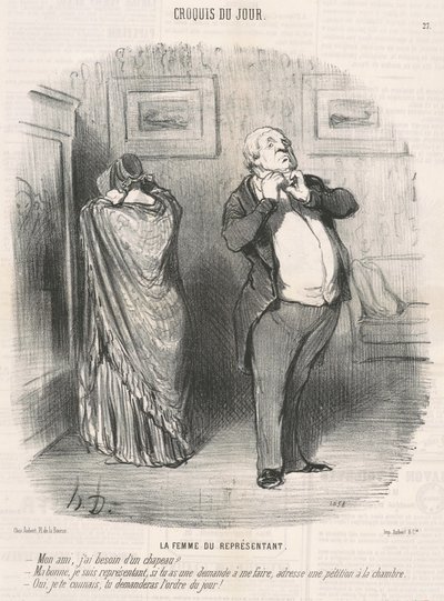 La femme du représentant - Honoré Daumier