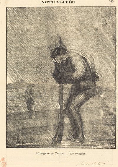 Le supplice de Tantale... eau comprise - Honoré Daumier