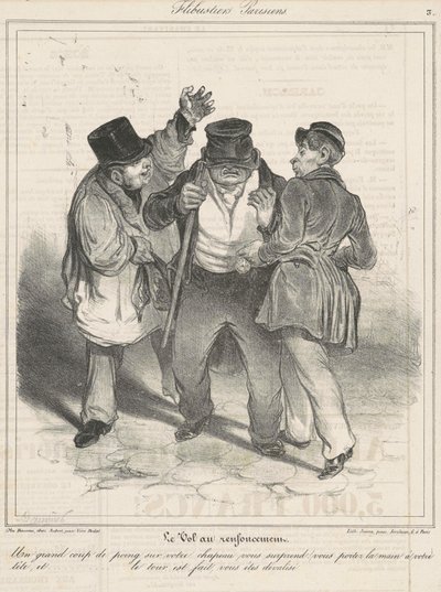 Le vol au renfoncement - Honoré Daumier