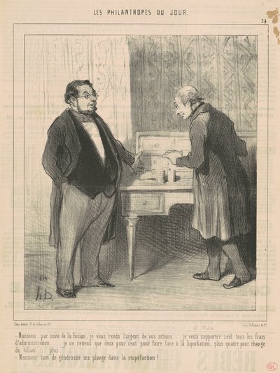 Monsieur par suite de la fusion - Honoré Daumier