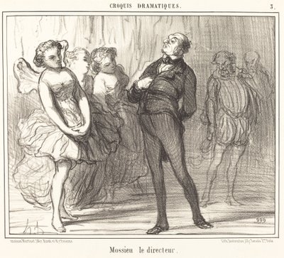 Mossieu le directeur - Honoré Daumier