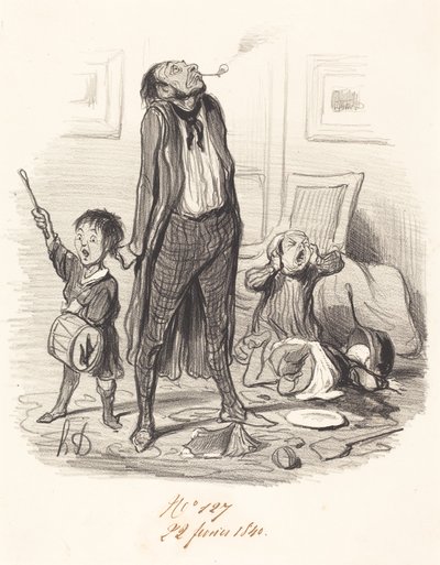 Poète classique composant une églogue... - Honoré Daumier