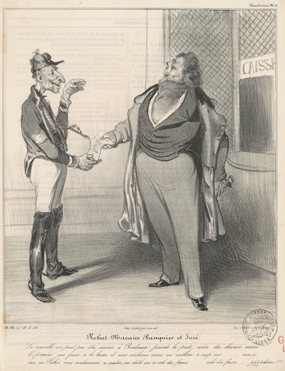 Robert Macaire banquier et juré - Honoré Daumier