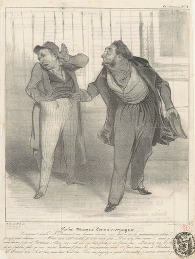 Robert Macaire commis-voyageur - Honoré Daumier