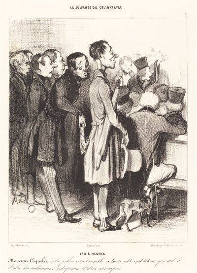 Trois heures - Honoré Daumier