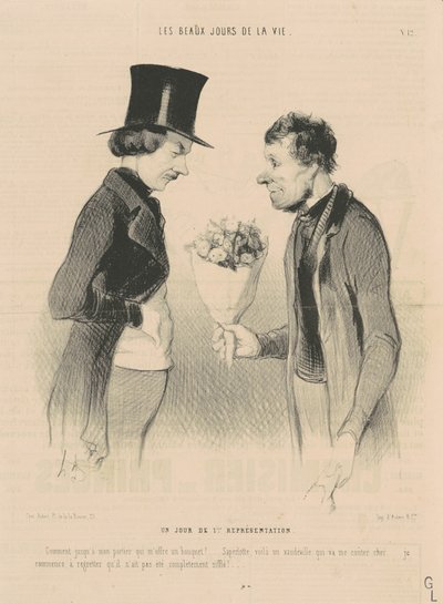 Un jour de première représentation - Honoré Daumier