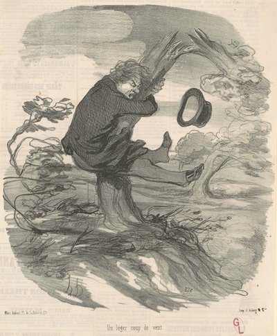 Un léger coup de vent - Honoré Daumier