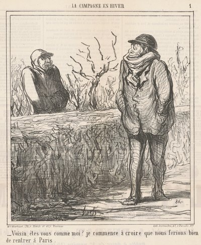 Voisin, êtes-vous comme moi? - Honoré Daumier