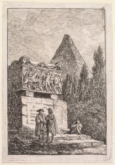 Les Soirées de Rome: Le Sarcophage - Hubert Robert