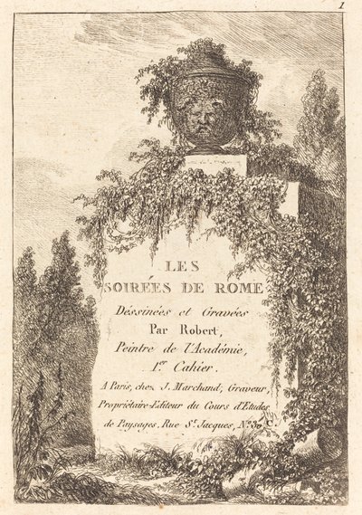 Page de titre - Hubert Robert