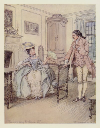 Miss Hardcastle et Charles Marlow - Hugh Thomson