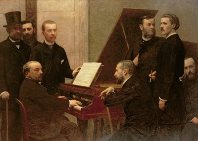 Autour du piano, 1885 - Ignace Henri Jean Fantin Latour