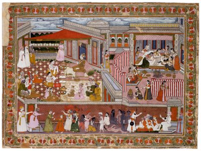 Naissance dans un palais, 1760-1770 - Indian Art