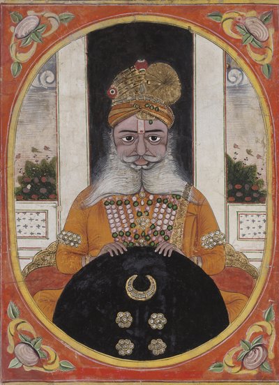 Maharaja Sardar Singh, souverain de Bikaner, 1851-71 - Indian School