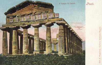 Pesto, Italie, Le Temple de Cérès - Italian Photographer