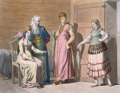 Intérieur avec des femmes circassiennes, vers 1820-1830 - Italian School