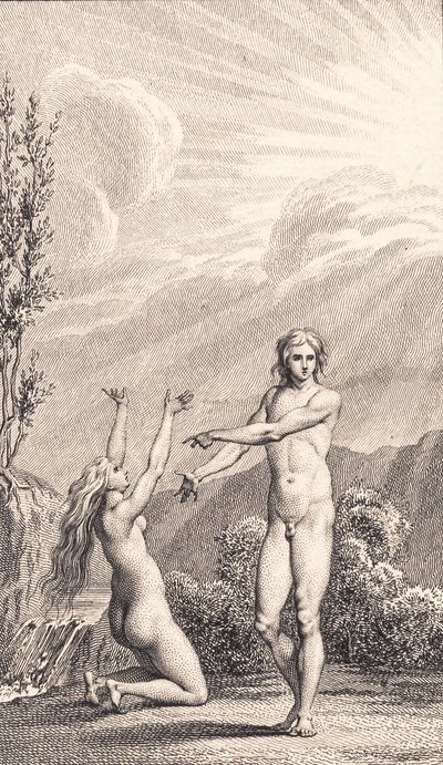 Illustration pour Ewalds "Adam et Ève". II - J.F. Clemens