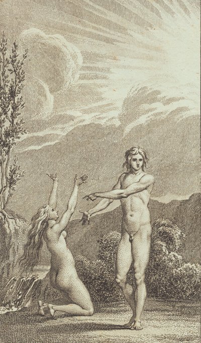 Illustration pour Ewalds "Adam et Ève". II - J.F. Clemens