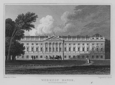 Worksop Manor, Nottinghamshire (gravure) - John Preston Neale