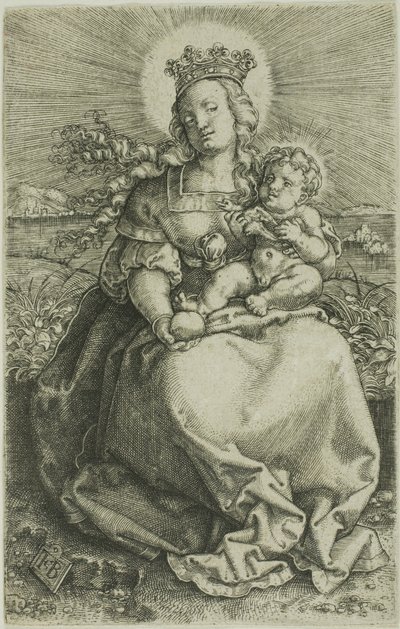 La Vierge sur la rive herbeuse - Jacob Binck