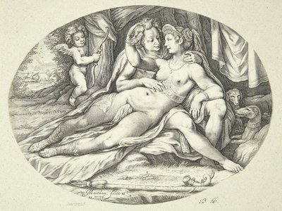 Vénus et Adonis - Jacob Matham