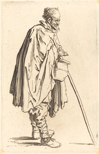 Mendiant avec pot, c.1622 - Jacques Callot