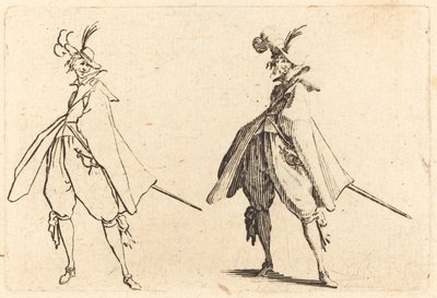 Gentleman en Grand Manteau, Vue de Face - Jacques Callot