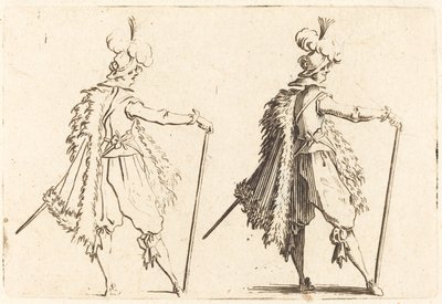 Gentleman avec Canne - Jacques Callot