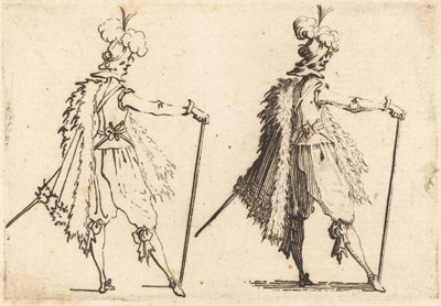 Gentleman avec canne, vers 1617 - Jacques Callot