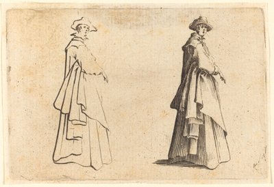 Dame en Grand Manteau - Jacques Callot