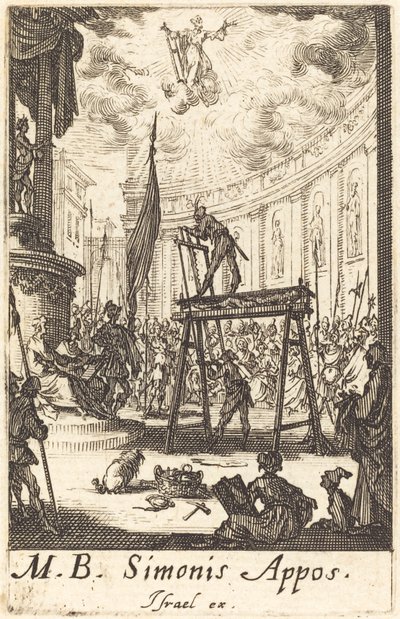 Le martyre de Saint Simon - Jacques Callot