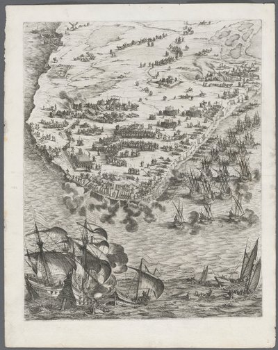 Le siège de La Rochelle : Planche 10 - Jacques Callot