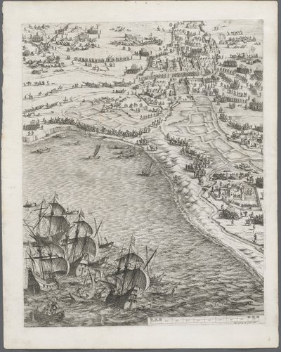 Le siège de La Rochelle : Planche 12 - Jacques Callot