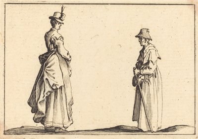 Deux femmes de profil - Jacques Callot