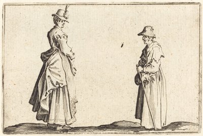 Deux femmes de profil - Jacques Callot