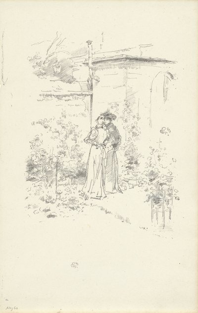 Confidences dans le jardin - James Abbott McNeill Whistler