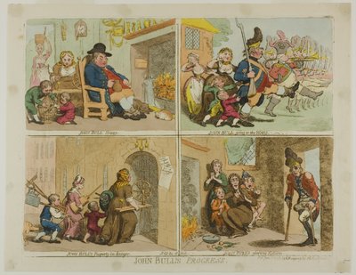 Le progrès de John Bull - James Gillray