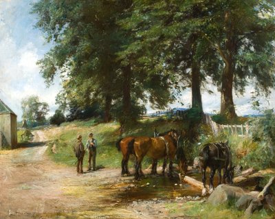 Abreuvement des chevaux - James Lawton Wingate