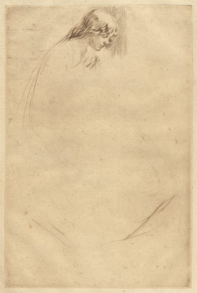 Tête inclinée de Jo - James Abbott McNeill Whistler