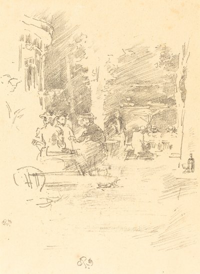 Le Petit Café au Bois - James Abbott McNeill Whistler