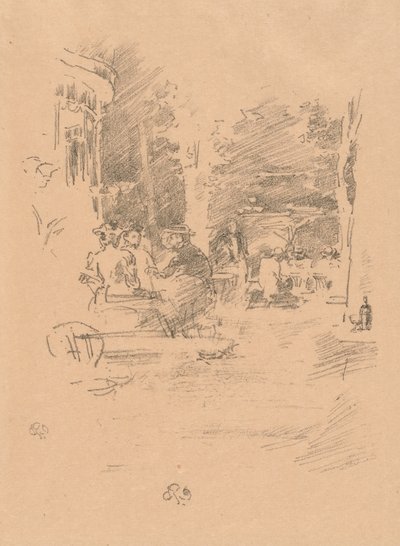 Le Petit Café au Bois - James Abbott McNeill Whistler