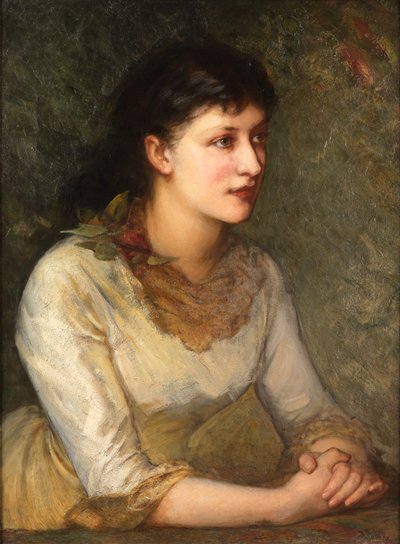 Une jeune femme élégante - James Sant