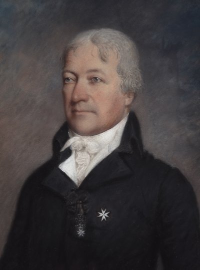 Marquis de Lafayette (pastel sur papier gris) - James Sharples