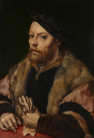 Un homme tenant un gant, vers 1532 - Jan Gossaert