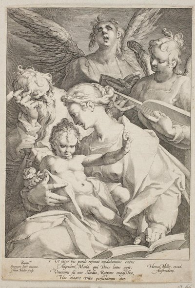 La Sainte Famille assistée par des anges - Jan Harmensz. Muller